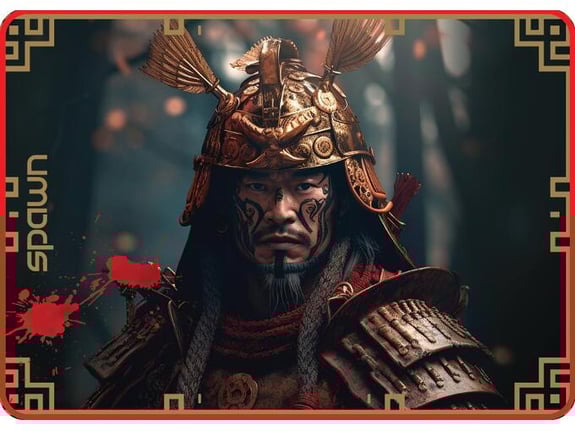 SPAWN samurai podloga za miško - m