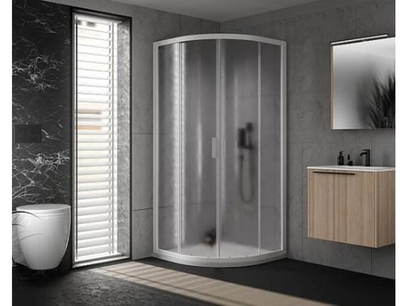 KOLPA SAN polkrožna tuš kabina Venus R 100 WH/2 R550, bela, 660560