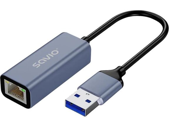 SAVIO adapter usb-a 3.1 gen 1 rj-45 gigabit ethernet