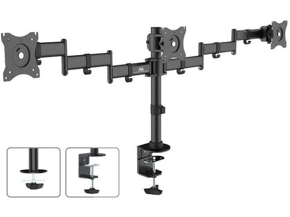MACLEAN nosilec za 3 monitorje MC-691, do 27", do 24 kg