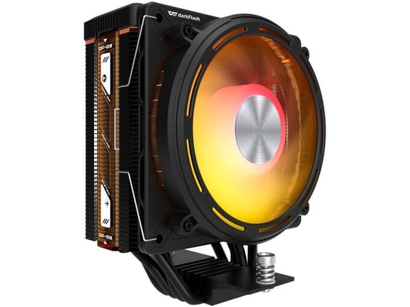 DARKFLASH ventilator E400, 120mm, ARGB, črna