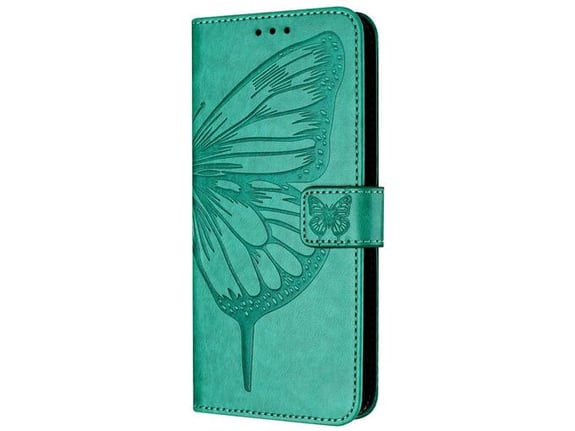 CHAMELEON preklopna torbica za Samsung Galaxy A37 5G, turkizna, WLGO-Butterfly