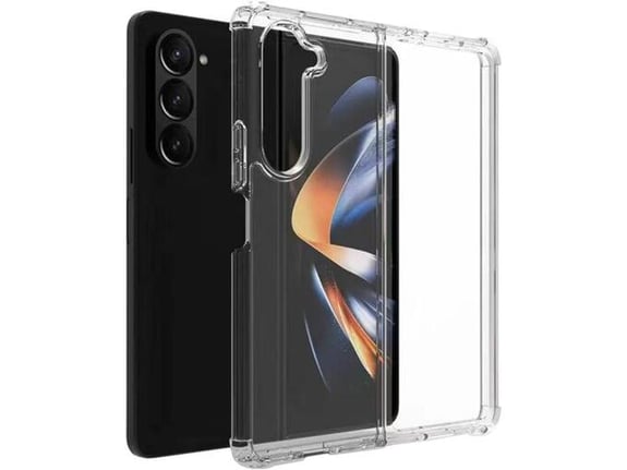 CHAMELEON ovitek za gumiran TPU+PC Samsung Galaxy Z Fold 7 5G, prozoren svetleč