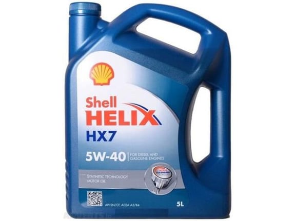 SHELL motorno olje Helix HX7 5W-40, 5L