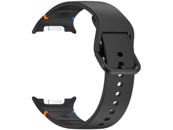 CHAMELEON silikonski pasček za Samsung Galaxy Watch8 40/44 mm, črna