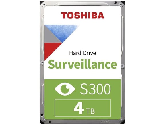 TOSHIBA 3,5" HDD vgradni trdi disk S300 Surveillance/4 TB/SATA III 6 Gb/s/HDWT840UZSVA