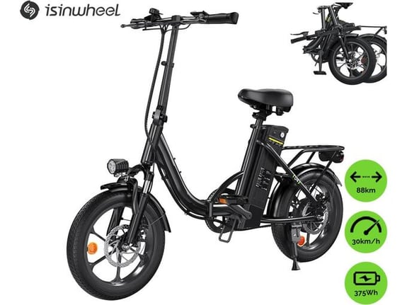 ISINWHEEL električno kolo U4, črna