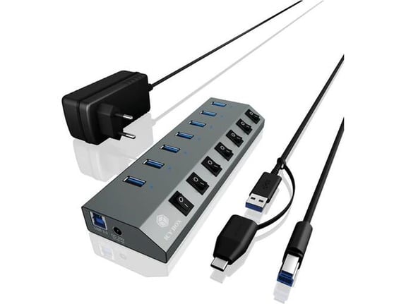 ICYBOX USB hub z 7 vhodi, IB-HUB1701-C3