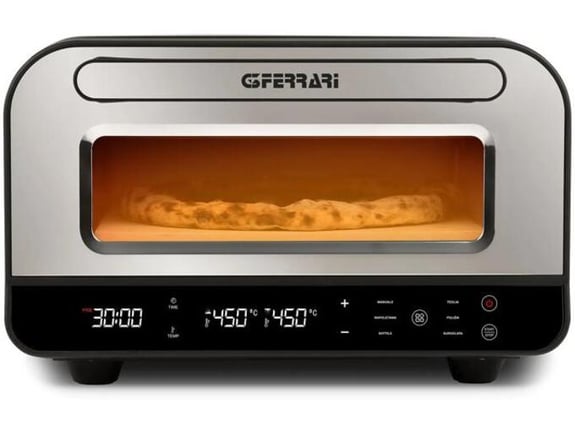 G3 FERRARI Pizza Pro G10204 električna peč za pico do 400 °C profesionalna pizza peč srebrno/črna