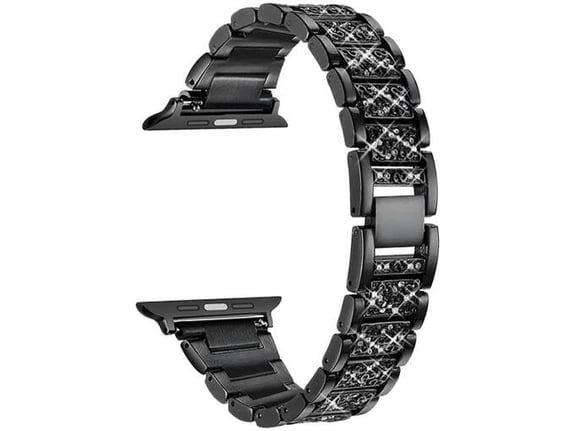 CHAMELEON kovinski pas za Apple Watch 38/40/41 mm, črna