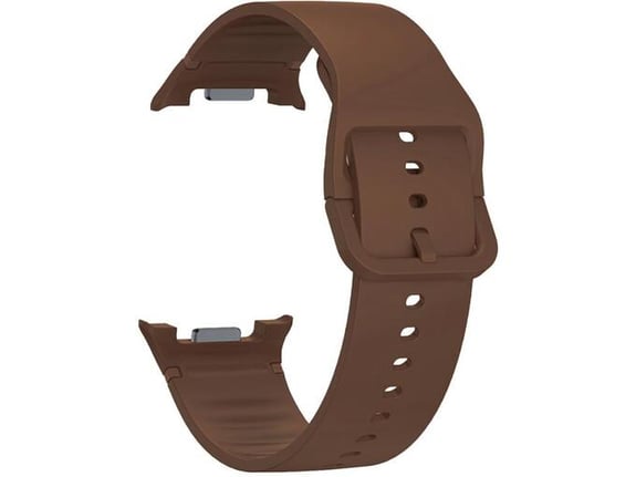 CHAMELEON silikonski pasček za Samsung Galaxy Watch8 40/44 mm, Incognito rjav