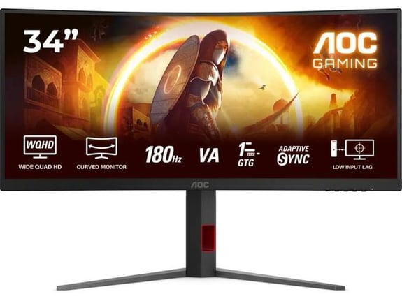 AOC Gaming ukrivljen gaming monitor CU34G4, VA, 34inch