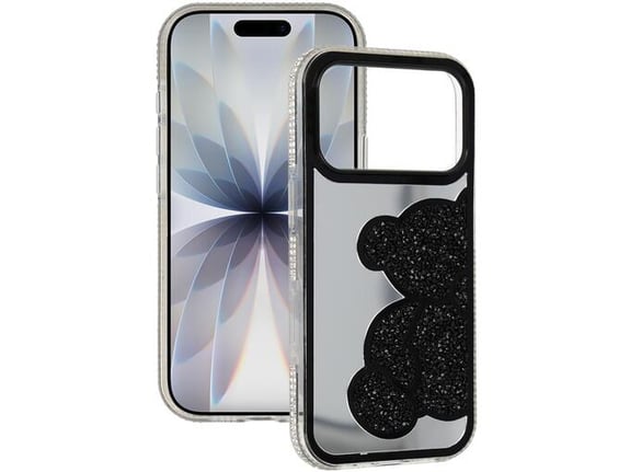 ONASI ovitek za silikonski Teddy Bear Samsung Galaxy S26 Ultra 5G, črn