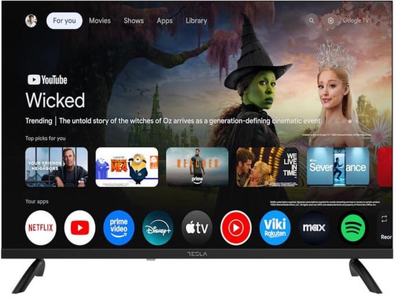 TESLA televizor 32E655BHS, LED, HD, Google TV, 81 cm