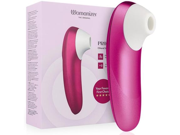 WOMANIZER Klitoralni Stimulator Pro Pink - Vodoodporen, Vakuumski