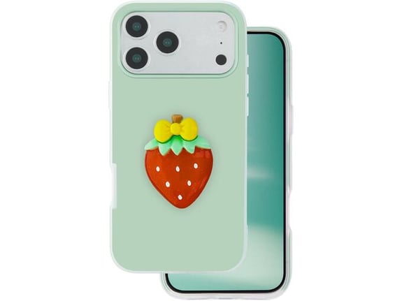 ONASI ovitek za silikonski Tutti Frutti 2v1 iPhone 17 Pro, zelen