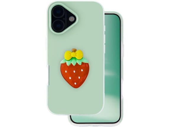 ONASI ovitek za silikonski Tutti Frutti 2v1 iPhone 17, zelen
