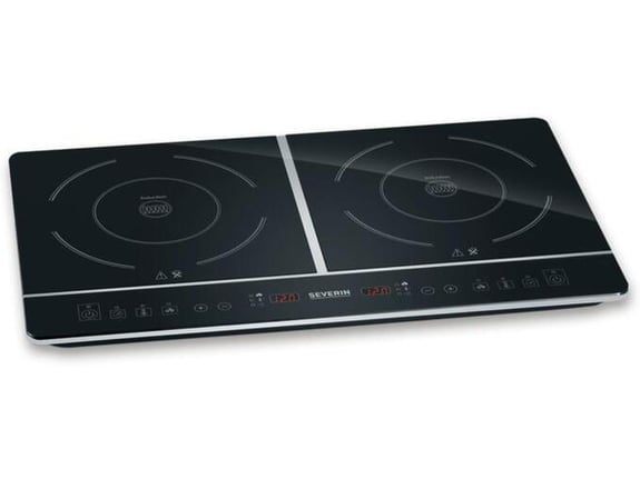 SEVERIN DK1031 dvojna indukcijska kuhalna plošča, 3400 W, črna