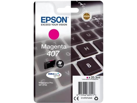 EPSON originalno črnilo 407 L M, magenta