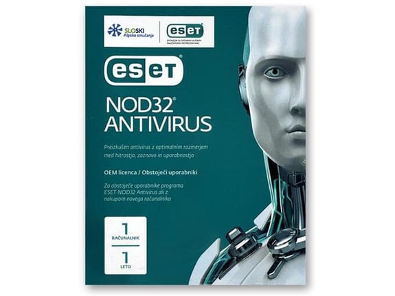 ESET Nod32 antivirus oem, 1 pc, 1 leto