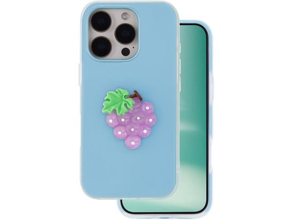 ONASI ovitek za silikonski Tutti Frutti 2v1 iPhone 15 Pro, moder