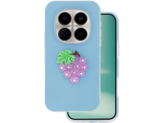 ONASI ovitek za silikonski Tutti Frutti 2v1 Xiaomi Redmi Note 15 Pro, moder
