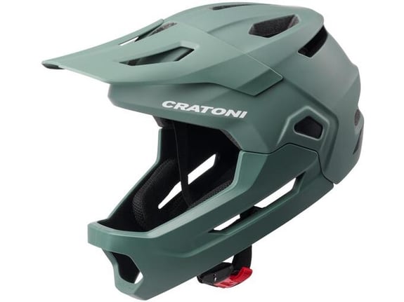 CRATONI otroška kolesarska čelada MadCat, 49-56 cm, zelena