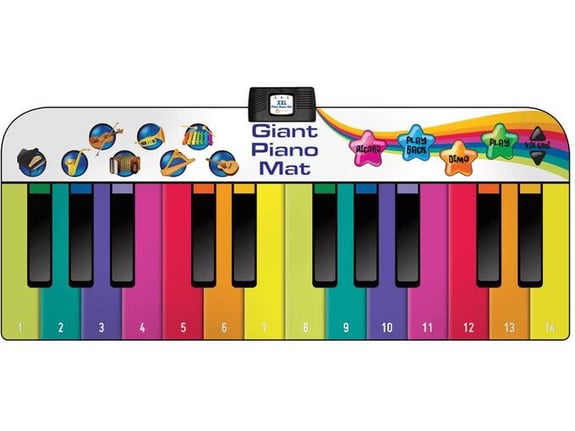 N-GEAR PIANO XXL, velika glasbena podloga za otroke – klavir in glasbena skrinjica