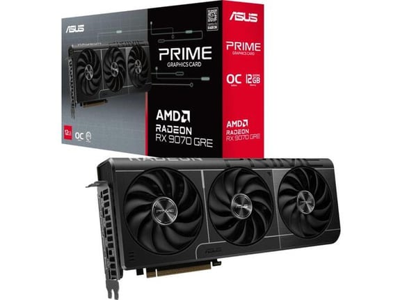 ASUS grafična kartica Prime, Radeon RX 9070 GRE, 12GB, GDDR6, 90YV0PP0-M0NA00