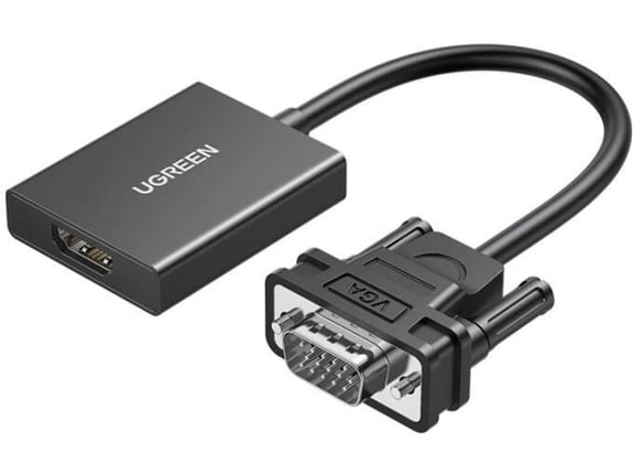 UGREEN pretvornik VGA (M) na HDMI (Ž) z avdio, 0,15 m, CM513