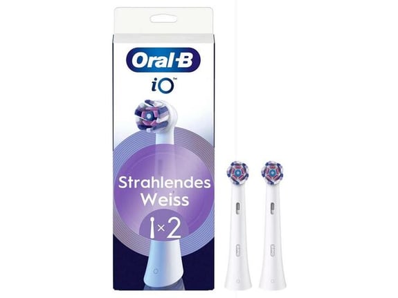 ORAL-B nadomestna glava za električno zobno ščetko iO Radiant White, 2 kos