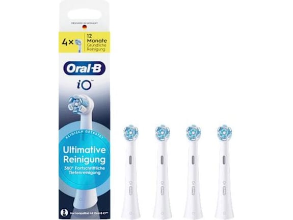 ORAL-B nadomestna glava za električno zobno ščetko iO Ultimative Reinigung, 4 kos