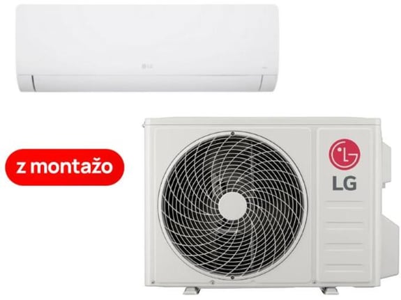 LG klimatska naprava z montažo DualCool Pro WZ12AWU.SUU1 / WZ12AWN.SNU1, 3.45 kW