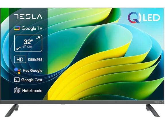 TESLA televizor Q32E665GHS, QLED, HD, Google TV, 81 cm