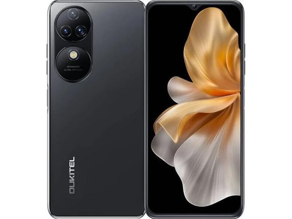 OUKITEL pametni telefon C38, 24GB/256GB, črna