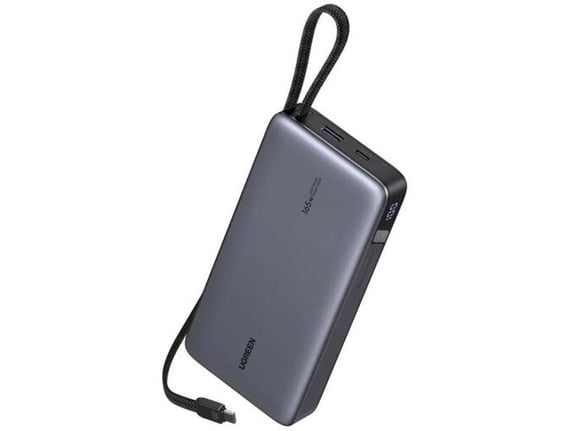 UGREEN powerbank 55995B, 25.000 mAh, 165 W, siva
