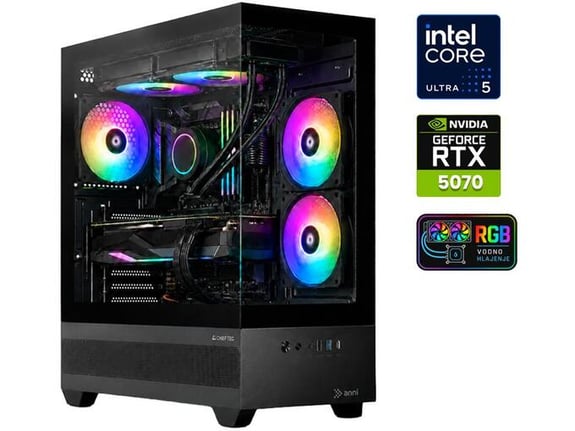 ANNI gaming namizni računalnik Ultra 5 225F Ultra 5 225F/16GB/1TB SSD/RTX 5070