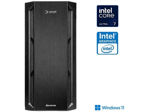 ANNI namizni računalnik Home 7 265 Ultra 7 265/32GB/2TB SSD/Windows 11 Home/Intel Graphics/črna