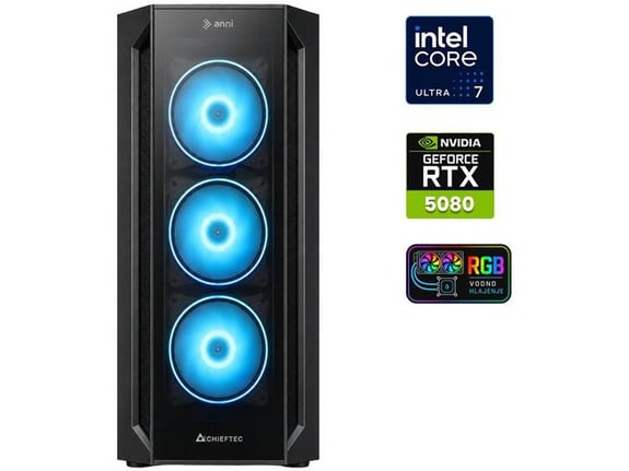 ANNI gaming namizni računalnik Ultra 7 265KF Ultra 7 265KF/32GB/2TB SSD/RTX 5080