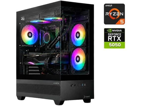 ANNI gaming namizni računalnik Gamer Optimal R5 7500F Ryzen 5 7500F/16GB/1TB SSD/RTX 5050