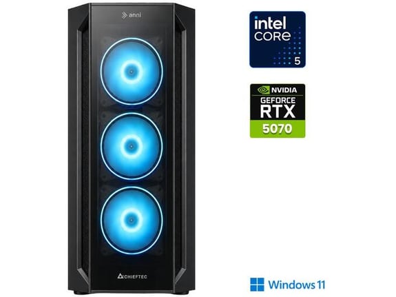 ANNI gaming namizni računalnik Gamer Extreme i5-14400F/32GB/2TB SSD/Windows 11 Home/RTX 5070