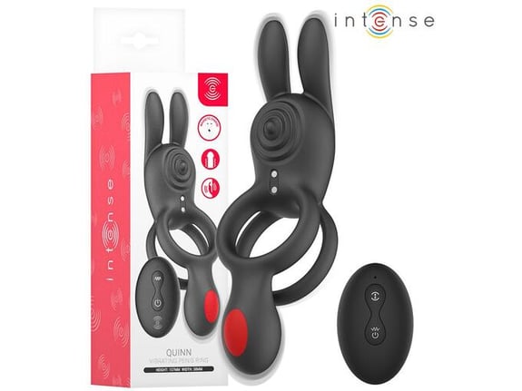 INTENSE Vibracijski Erekcijski ObroČek Quinn - Vibrator, Za Pare, Boljša Erekcija, 9 Vibracij, Dalji