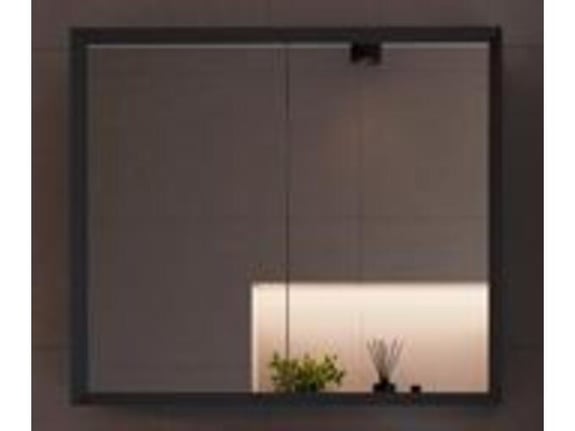 NORD-PRODUKT kopalniška omarica z ogledalom BRITT, 80×70×17 cm