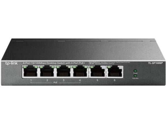 TP-LINK mrežno stikalo TL-SF1006P, 6-port
