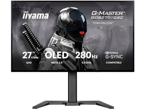 IIYAMA G-Master gaming monitor GOB2701QSC-B1, OLED, 27inch