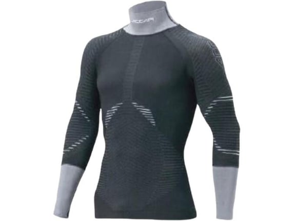 Accapi moška funkcionalna majica Junior Hockey Cut Protection, z dolgimi rokavi, polipropilen, 125/140, črna/siva