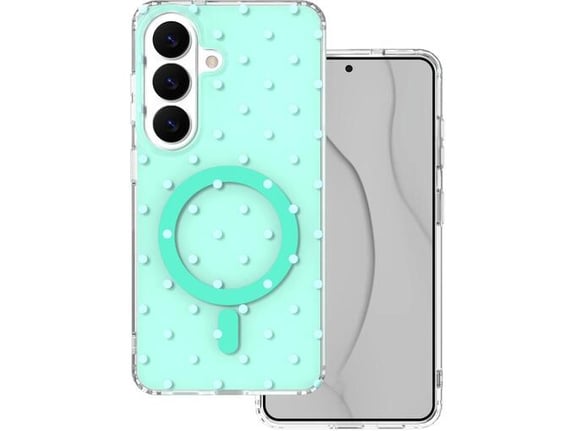 ONASI ovitek za TPU PolkaPop MagSafe Samsung Galaxy S26 5G, mint