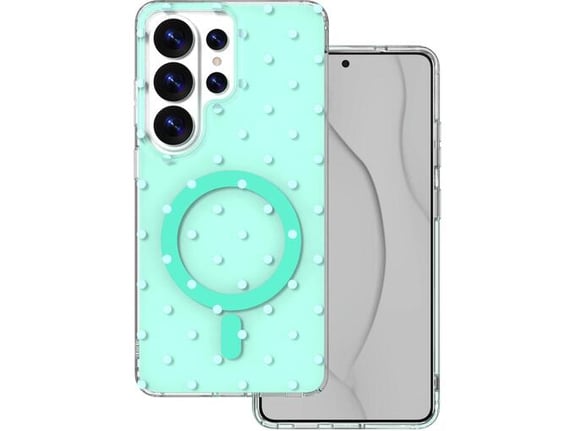 ONASI ovitek za TPU PolkaPop MagSafe Samsung Galaxy S26 Ultra 5G, mint