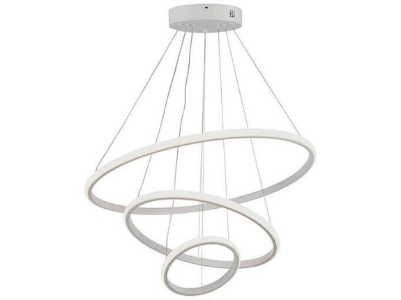 V-TAC viseča svetilka, 32 W, 3880 lm, 3000 K, IP20, Ø 60 × 100 cm, bela, 8018