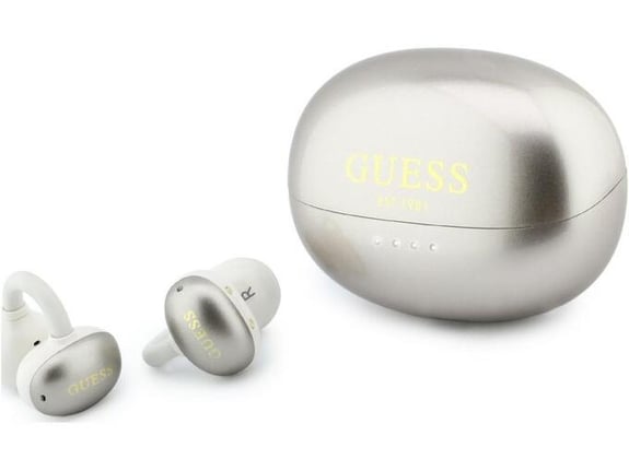 GUESS brezžične slušalke z mikrofonom OWS Metallic Finish, zlata